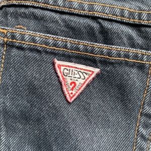 Vintage Guess High Waisted Tapered Cotton Jeans